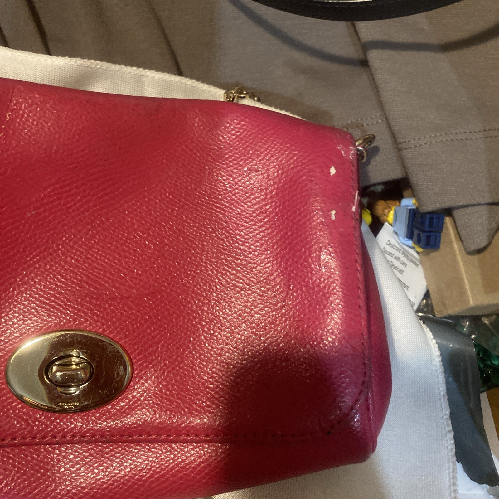 COACH Crossgrain Mini Ruby Handbag in Dahlia Pink… - image 2