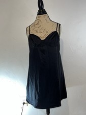 Wild Fable Little Black Mini Dress Size L Sexy Sleeveless Spaghetti Strap Roomy
