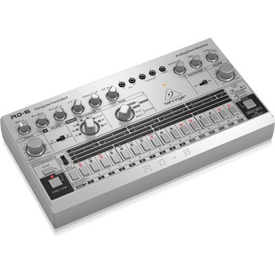 Behringer RD-6-SR Analog Drum Machine mit 16-Step Sequenzer, Silber NEU