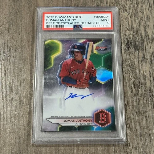2023 Bowman’s Best Roman Anthony ‘Best of 2023’ Auto Refractor PSA 9 Red Sox
