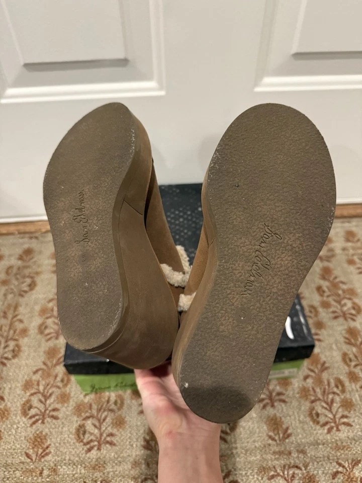 Sam Edelman Reagan ириски замши стриженный мех отделка на танкетке платформе ботинок размер 5 - Изображение 4 из 4