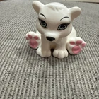 Mattel Barbie White Polar Bear Cub Pink Paws Animal Figure 2004 Vintage