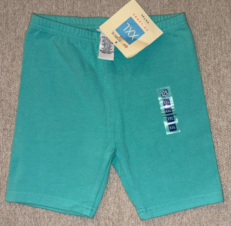 Gymboree vintage 1998 SPRING IN BLOOM SIDEWALK CHALK BIKER SHORTS XXL 6 7 NWT
