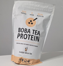 Boba Tea Protein Grass Fed Whey Protein Powder, Classic Milk Tea, 2.12 lb