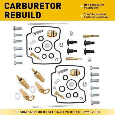 Fits Yamaha V-STAR 1100 XVS1100 Carb O-ring Heater Carb Carburetor Rebuild Kit J
