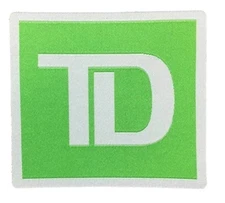 2025 Toronto Dominion TD Advertising Ad Jersey Patch ~ Toronto Blue Jays