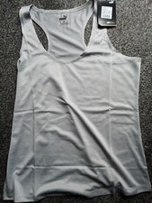 womens puma active tank top light grey NWT Size S