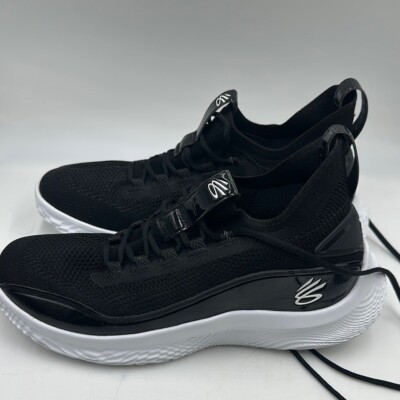 Under Armour Mens UA Team Curry 8 NM Flow Basketball Shoes Black Size 14m 15.5w