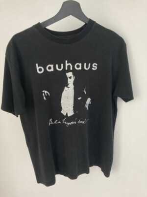 Reprint 1980s Bauhaus Bela Lugosi's dead t-shirt basic black tee NH12376