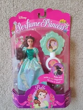 NEW 1994 MATTEL DISNEY PERFUME PRINCESS BEAUTY & THE BEAST BELLE DOLL & PLAY SET
