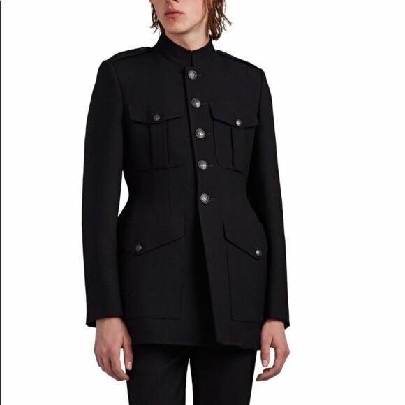 Balenciaga Military Trench Coat Virgin Wool Hourglass | eBay