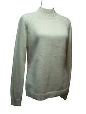 Jones New York Signature Sweater Lambswool Angora Mock Large Cozy