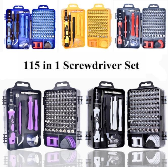 115 in 1 Magnetic Precision Screwdriver Set Computer Pc Phone Repair Tool   Kit