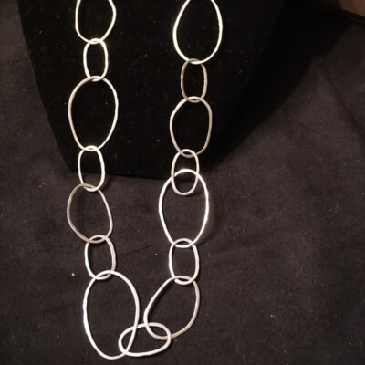 G.2712 Bracciale Argento 925 granelli piccoli e sassolini martellati