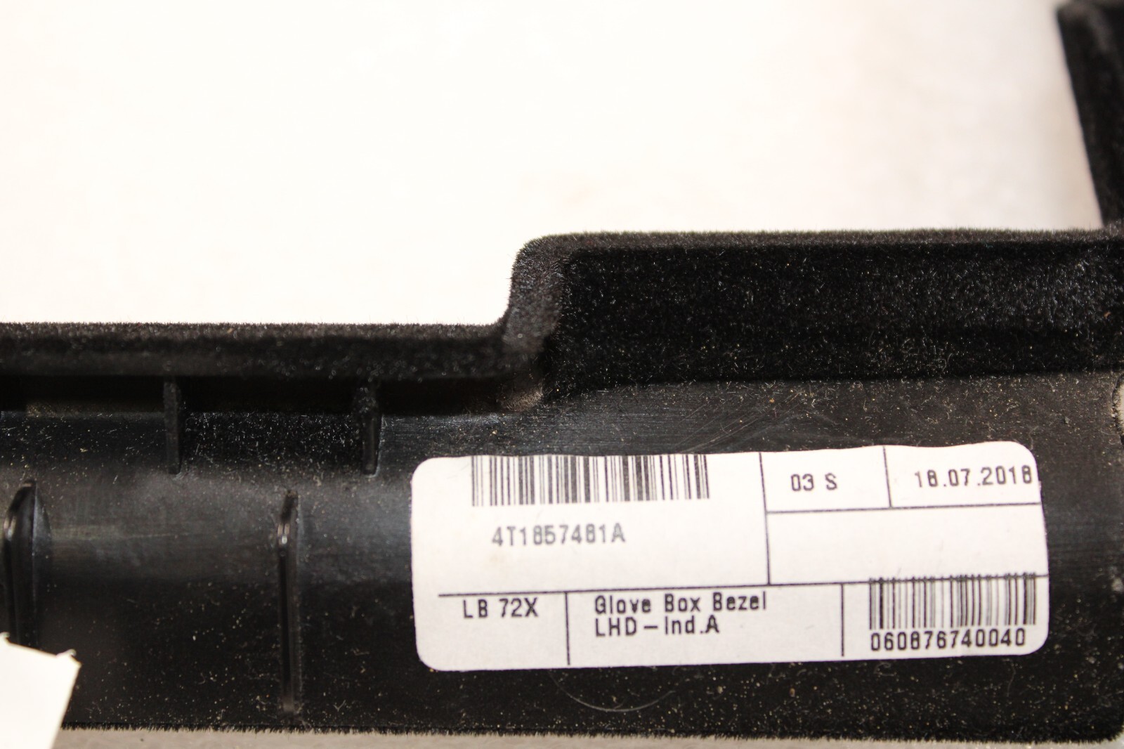 Lamborghini Huracan, LP580, LP610, Glove Box Insert, Used, P/N 4T1857481A