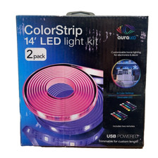 Tzumi Aura LED 2-Pack 14 ft. Color Strip Light Kit, 8632HD