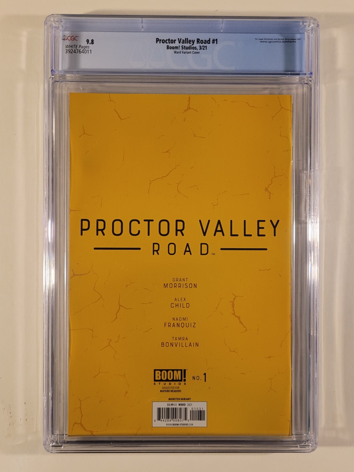 Proctor Valley Road #1 CGC 9.8 Boom! Studios Monster Variant | eBay.de