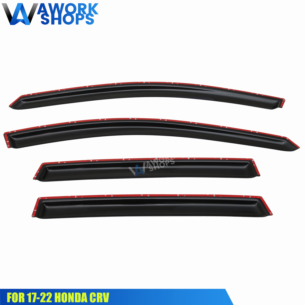 For Honda CR-V 2023-2024 Window Visor Wind Deflector Rain Guard W/ Chrome Trim E - Foto 12