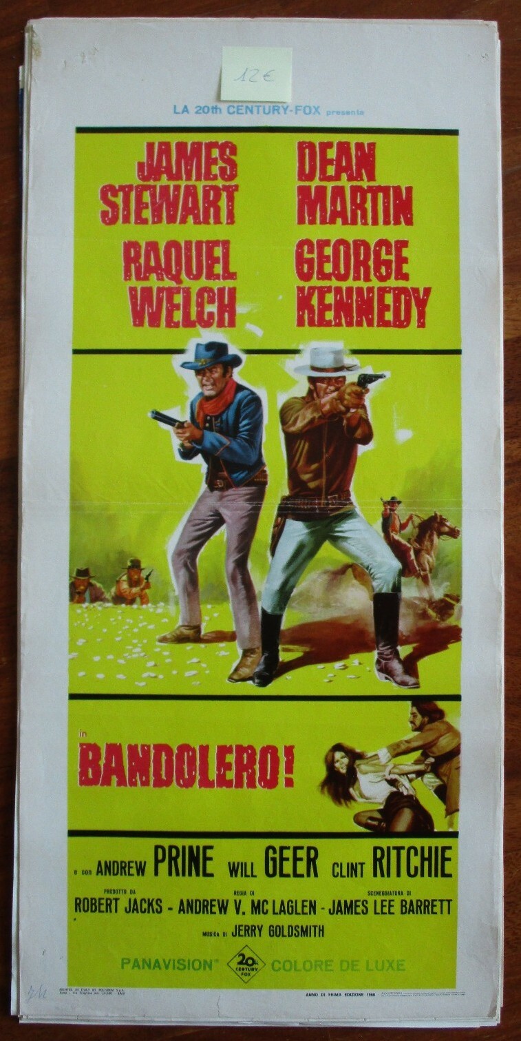 Locandina originale film Bandolero! (1968) - Regia di Andrew V. McLaglen