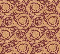 Versace 4 Home Wallpaper 366927 Ornament Rot Gold Metallic Tapete Vliestapete