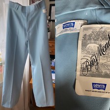 1970s Blue Levi  s Dead Stock Pants Trousers