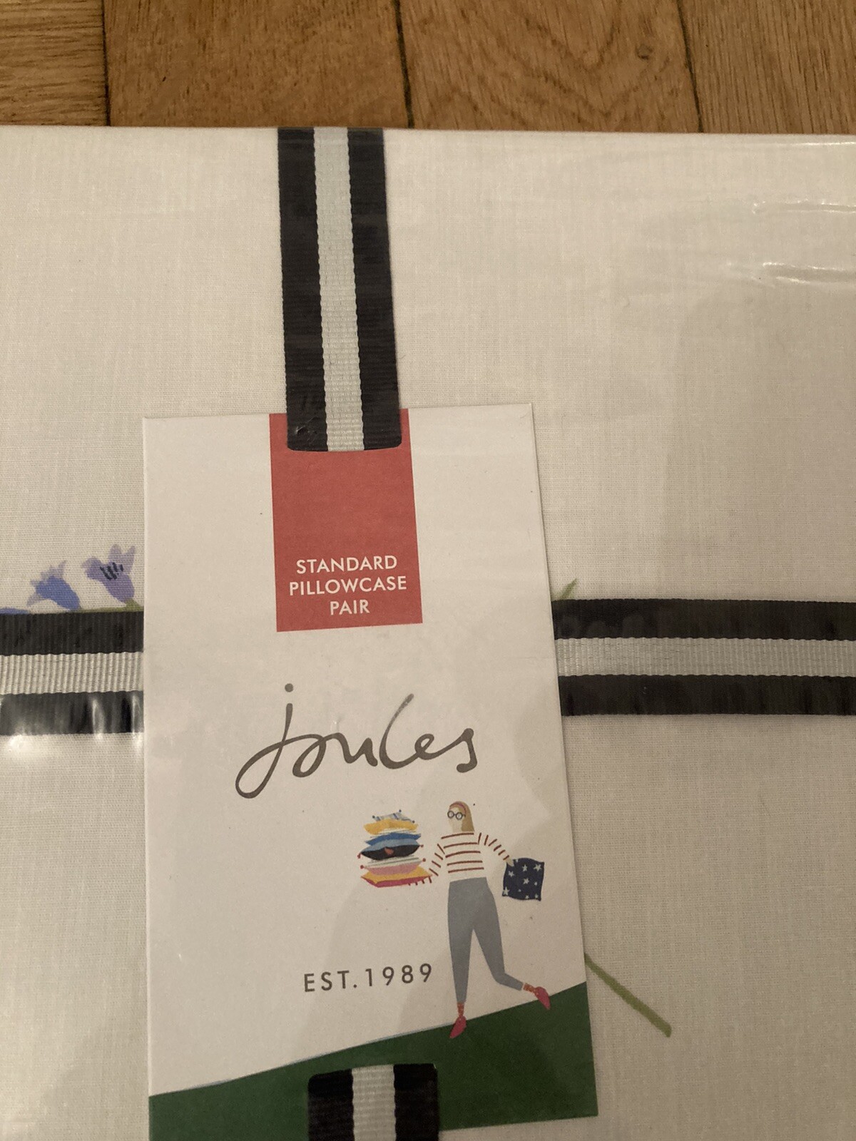 Joules Standard Pillowcase Pair Bluebell Ditsy 100 Cotton Percale . for