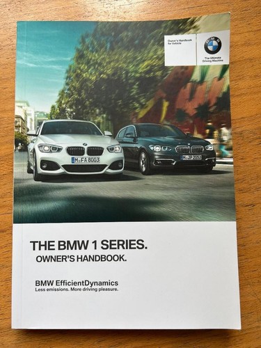 BMW 1 SERIES F20 F21 OWNERS HANDBOOK MANUAL 2015 - 2018