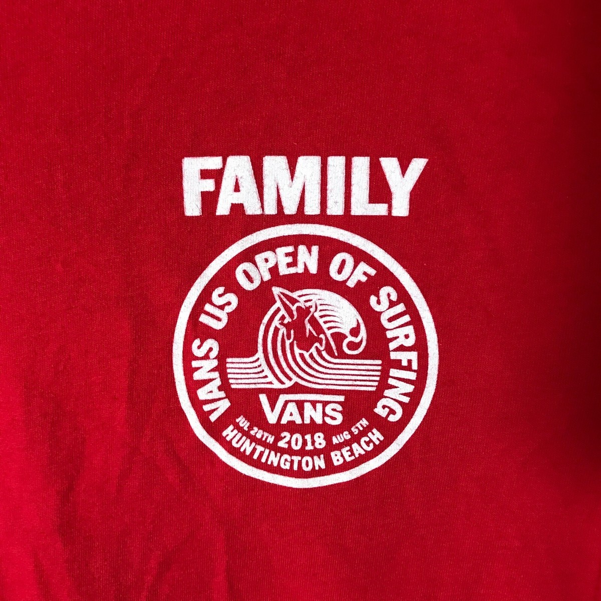 VANS US Open Of Surfing 2018 Family Issue SHIRT Sz M Huntington