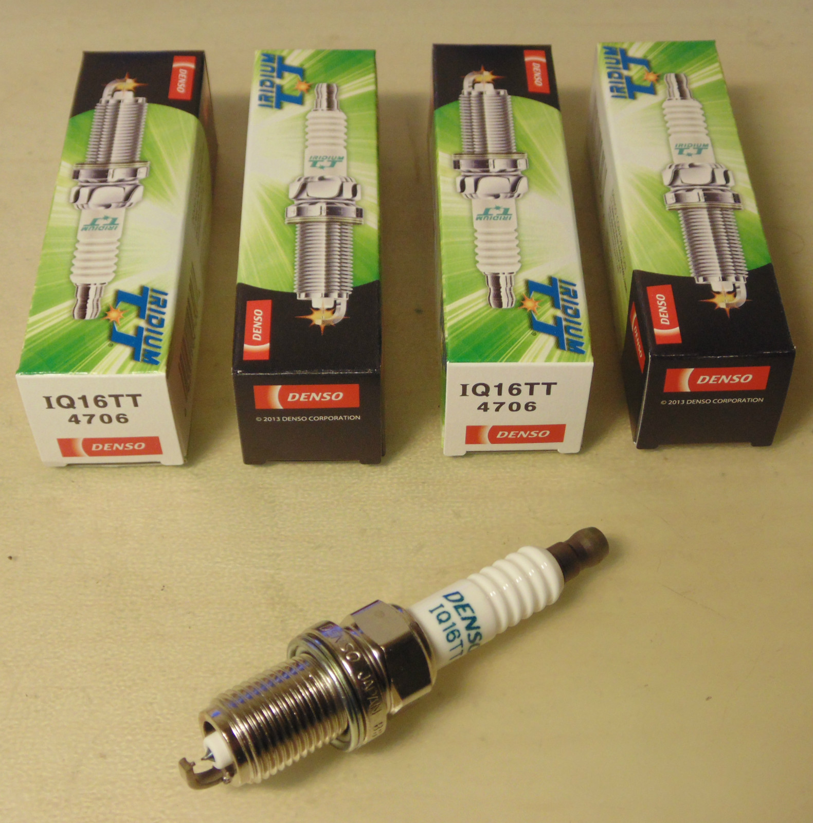 DENSO IQ16TT Iridium TT Spark Plug x4 SET for Toyota 4AGE 16v AE86 AE92