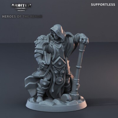 AKS3 Cleric - male-01  - DnD Tabletop Pathfinder Heroquest Miniature 28mm
