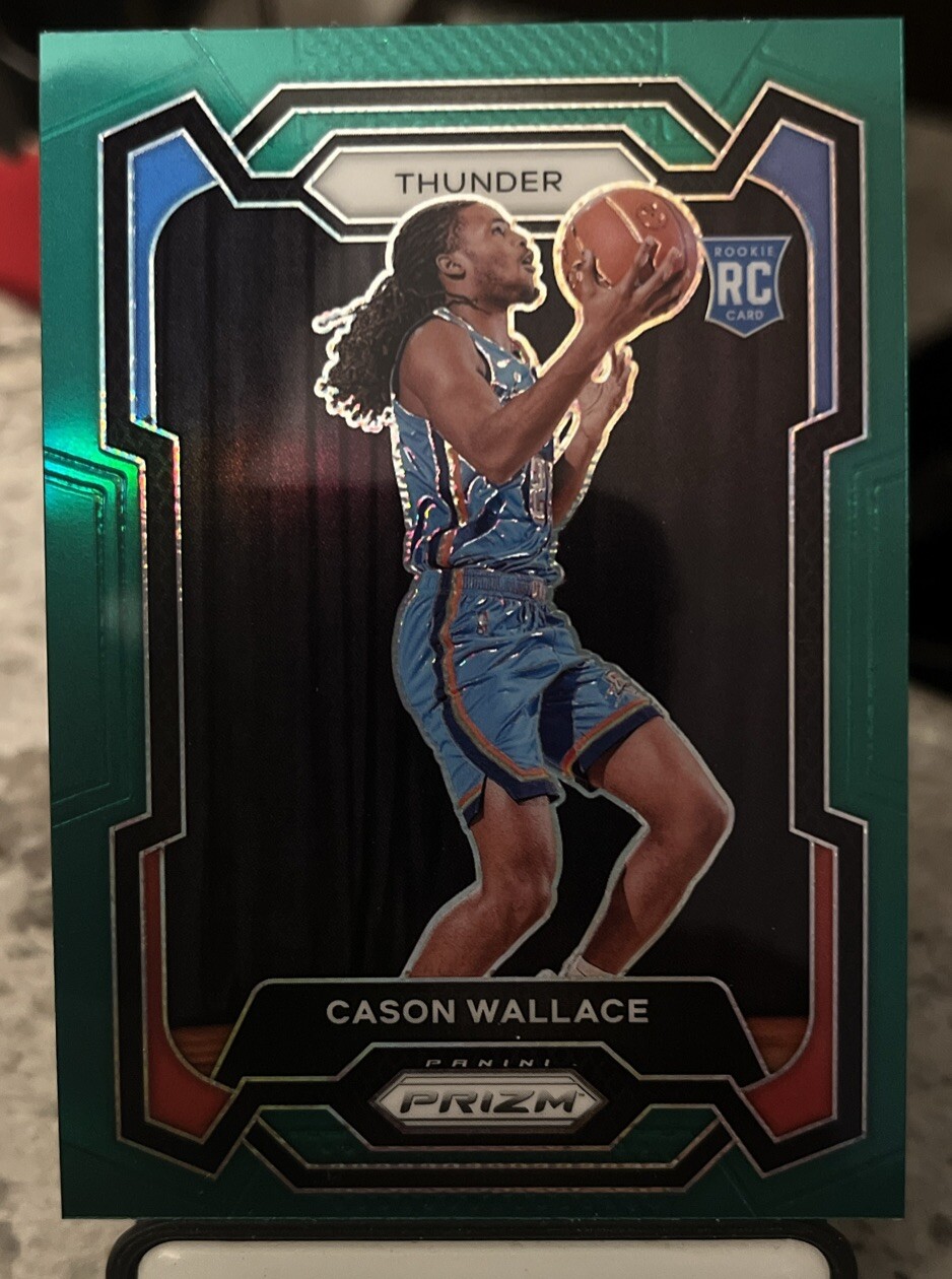2023-24 Panini Prizm Cason Wallace Rookie RC #139 Oklahoma City Thunder - GREEN