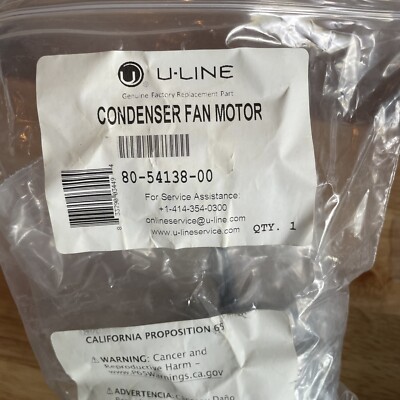 New Uline Condenser Fan Motor 80-54138-00 Ice Machine | eBay