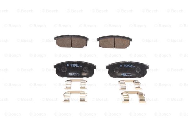 Bosch 0 986 494 590 Bremsbelagsatz, Scheibenbremse Hinterachse FÜR KIA-image