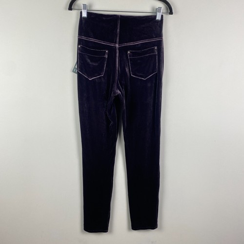 Lysse Womens Black Remy Velvet Cigarette Leggings Size S - Picture 4 of 9