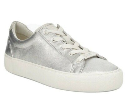 Ugg Zilo Women's Size 11 Sneakers Platform Shoes Metallic Silver Street New  $110