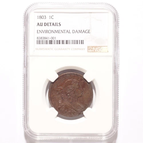 1803 Large Cent Draped Bust NGC AU