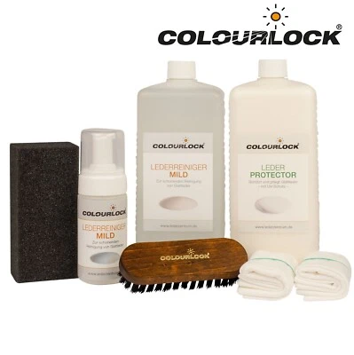 COLOURLOCK Kit de cuidado de cuero liso suave con protector cuidado del cuero 1L