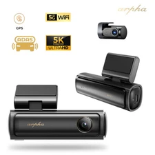 ARPHA B25 Dual Dash Cam 5K/4K/1K Free64GB TF Built-in 5G WI-FI GPS ADAS G-Sensor