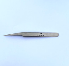 Titanium Tweezers Model 5A Non-shedding Tweezers Offset Fine Point Tips