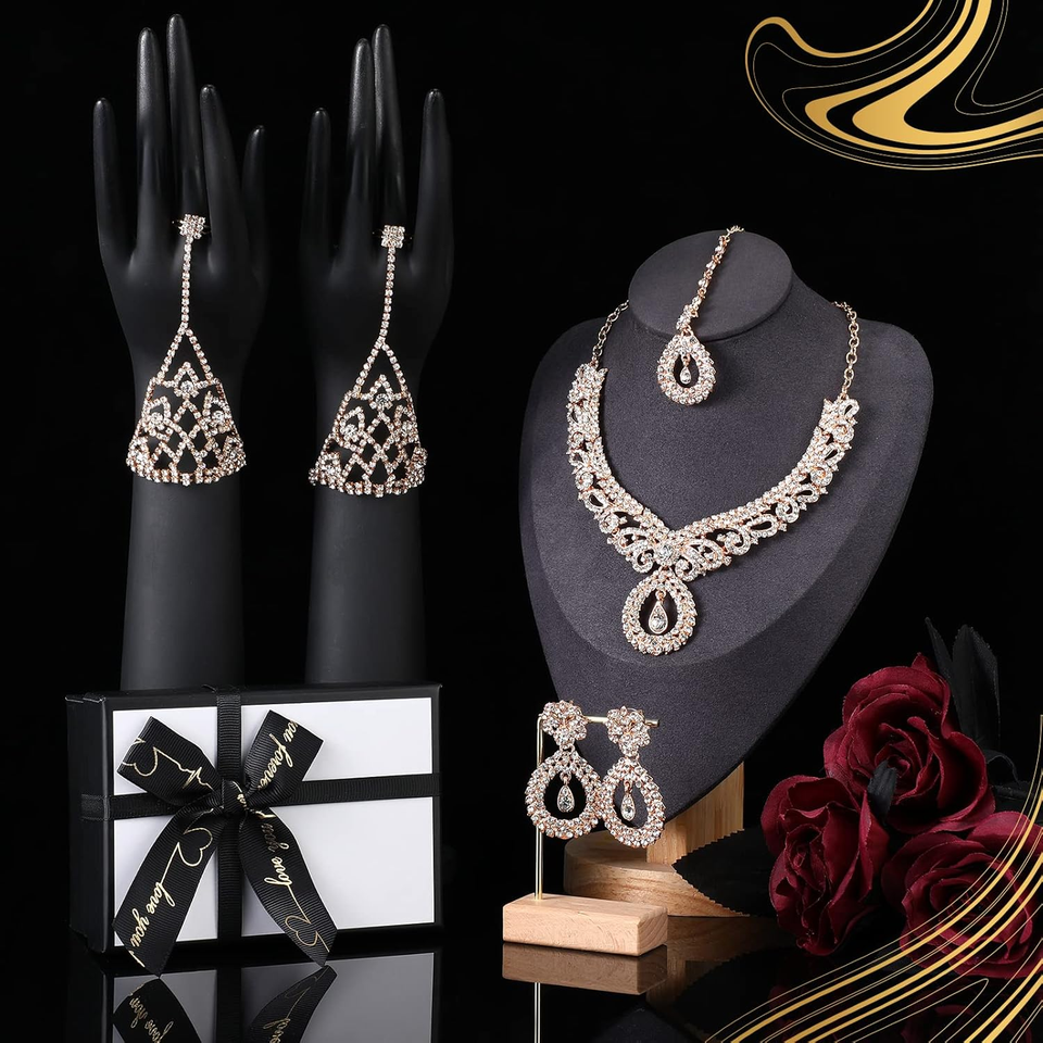 Indian Jewelry Sets for Women Bollywood Wedding Jewelry Necklace Set