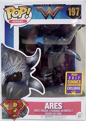 ARES DC Wonder Woman Pop Heroes 4'' Vinyl Figure 197 Comic Con TRU MINT 2017