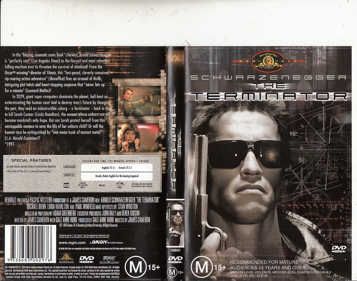 The Terminator-1984-Arnold Schwarzenegger-Movie-DVD | eBay