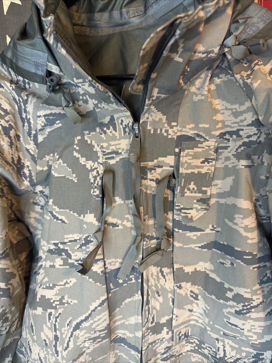 米軍本物新品タグなし/Air Force tiger Stripe Parka U.S. Air Force ECWCS ABU Tiger Stripe Gortex Nylon Cold