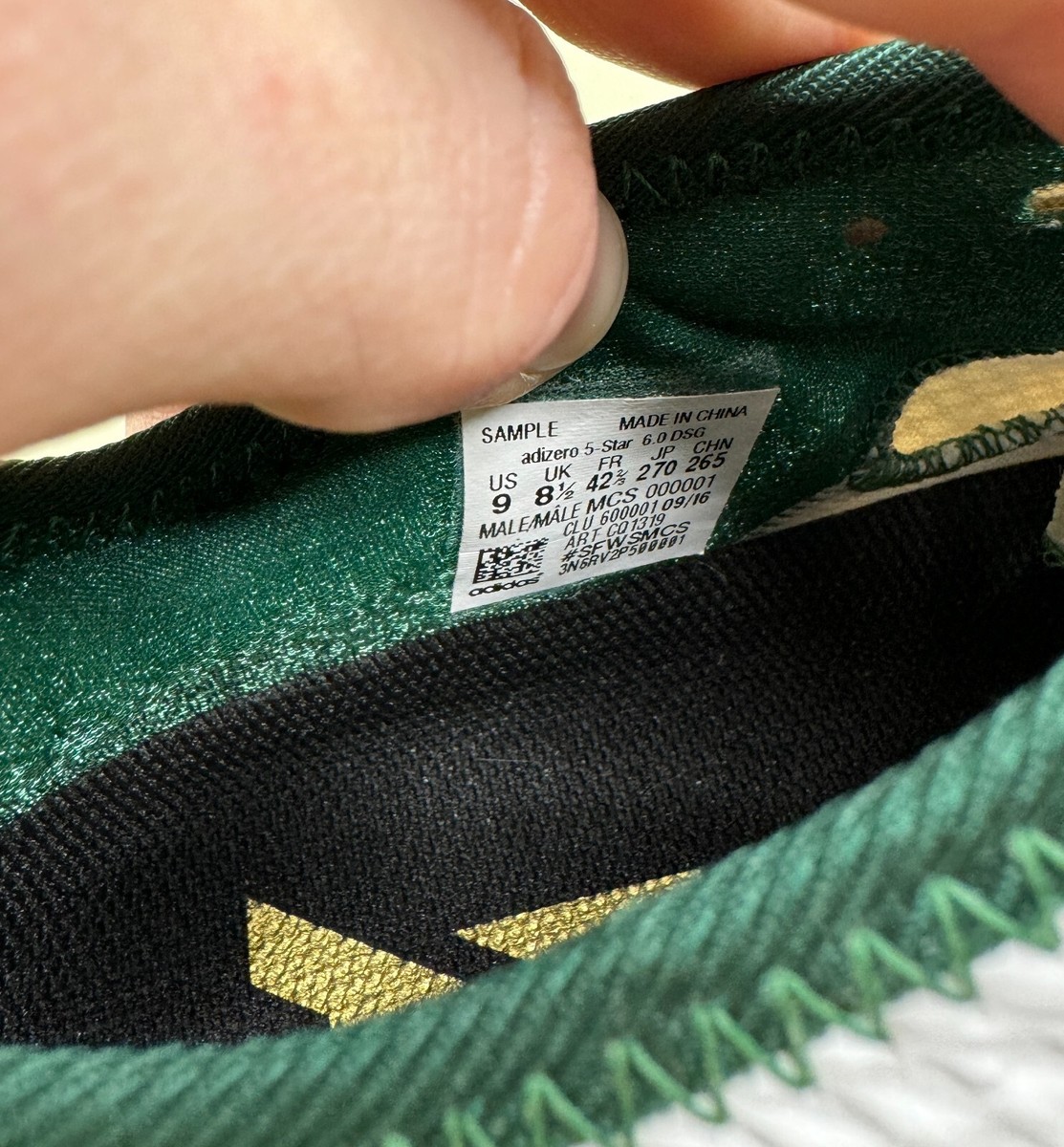 Adidas Adizero 5-Star 6.0 DSG Money Green White Football Adidas Adizero 5-Star 6.0 DSG Money Green White Football