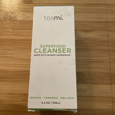 Teami SUPERFOOD CLEANSER Matcha Sea Kelp Tumeric 4.4Oz 100mL All Natural