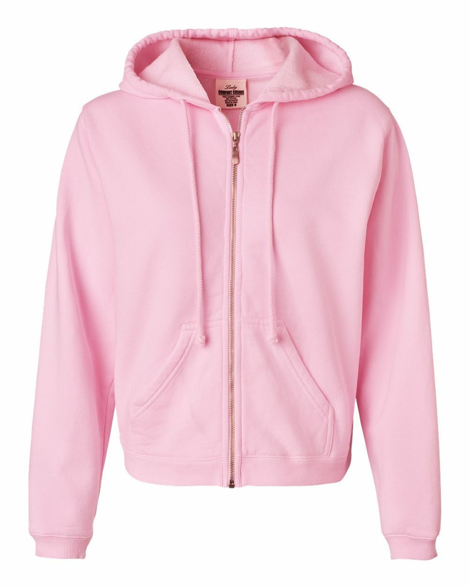 パーカー・フーディ No.1095 A printing hood ZIP-UP (3color) Comfort Colors Women's 10 oz. Garment-Dyed Full-Zip Hood