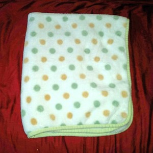 polka dot baby blanket