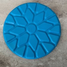 BaLu Eisstock Platte Rillenplatte blau L