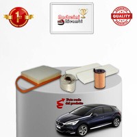 Set Service 4 Filter Citroen DS5 1.6 HDI 84KW 114CV Von 2012->