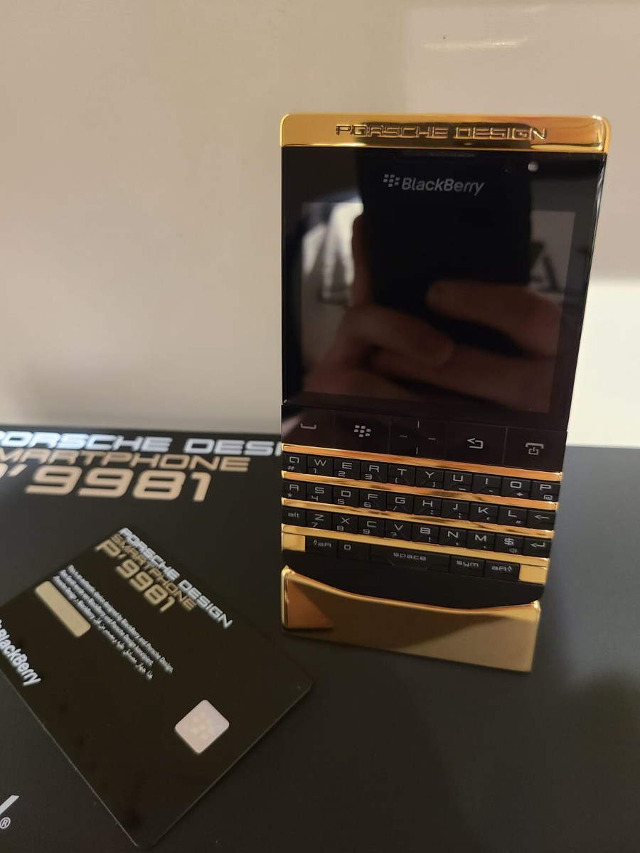 BlackBerry Porsche Design P9981 24k GOLD EDITION,works in US